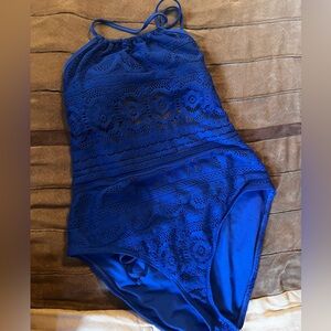 Kenneth Cole Reaction Women’s XL Bathing Suit Royal Blue - Excellent Condition
